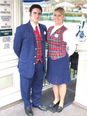 Tour Guide Uniform Research Disney Cast Member Costumes, Tour Guide Outfit, Las Vegas Halloween, Kingdom Keepers, Disneyland Guide, Dream Building, Map Dress, Disney Inspiration, Employee Uniform