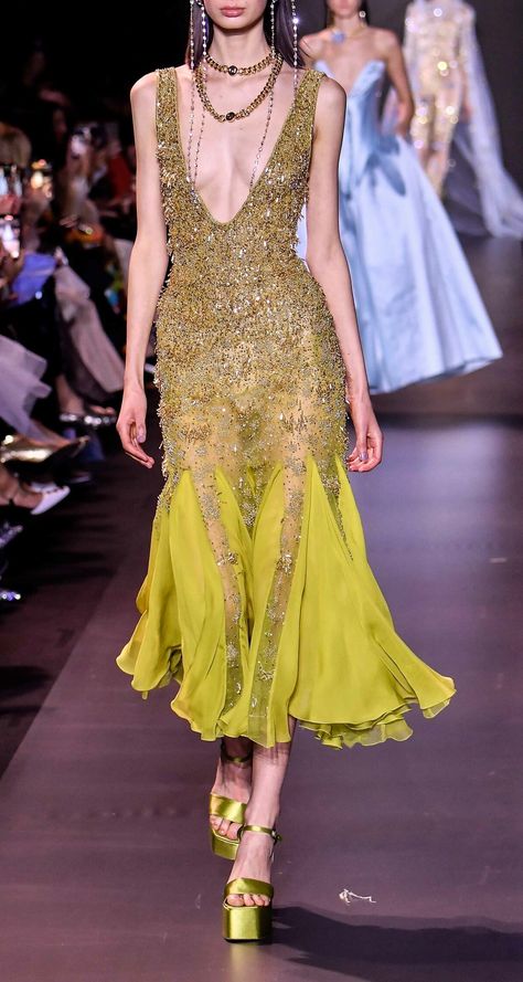 Georges Hobeika 2023 Georges Hobeika 2023, Goddess Mermaid, George Hobeika, Film Star, Georges Hobeika, Rhinestone Dress, Take Two, Glam Dresses, Red Carpet Dresses