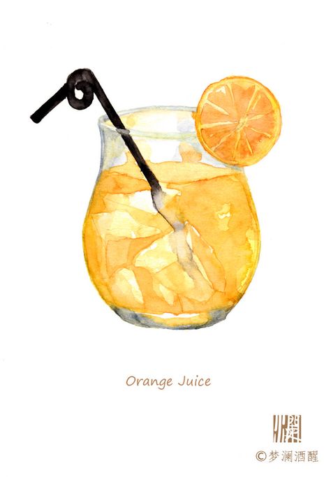 Cocktail Illustration, Food Doodles, Watercolor Food, Cute Food Art, Art Journal Therapy, Food Painting, Illustration Food, Graphic Design Software, Daiquiri