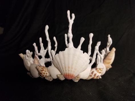 Coral Crown Mermaid, Seaweed Crown, Sea Goddess Costume, Pirate Crown, Coral Costume, Ocean Crown, Mermaid Crown Tiaras, Coral Crown, Sea Crown