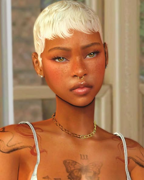 Hazel 🤎 •• • • • tags 🏷️ • • • •• ♡ #thesims #thesimslife #sims4life #thesimscc #simsedit #thesims4 #sims4cas #sims4life #maxismatch #simblr #somesimlishcas #createasim #simsta #sims4game #thesims4 #blacksimstagram #simmers #showusyoursims #simsedit #maxismix #simming #ts4cas #simsaddict #simstagram #blacksimmer #blacksims The Sims 4 Cc Clown Makeup, Bodyclaims For Shifting Black, Gramsims Sims 4, Sims 4 Dimples Cc All Ages, Sims 4 Khadijah551, Wigs Sims 4 Cc, Hairline Sims 4 Cc, Sims 4 Cc Short Hair Female Urban, Simstagram Mod