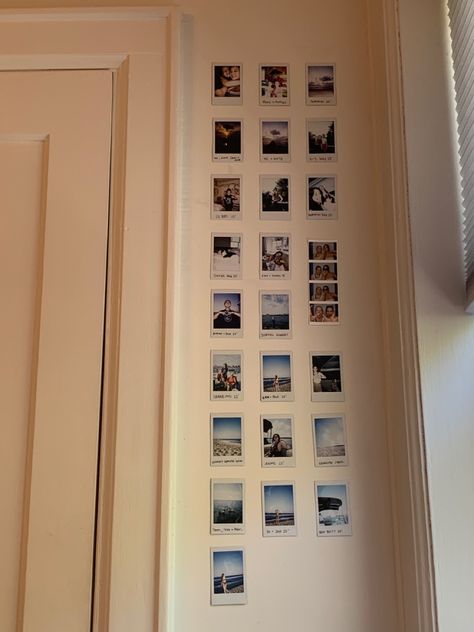 Polaroid Wall, Uni Room, Deco Studio, Room Redesign, Redecorate Bedroom, Cozy Room Decor, Dreamy Room, Room Redo, Dream Room Inspiration