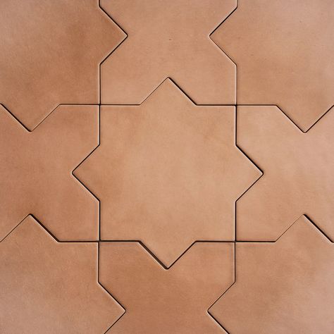 Carmel Terra Cotta Porcelain Cross Tile | Backsplash, Floor, Pool | Tile Club Terra Cotta Floor Bathroom, Terra Cotta Kitchen Floor, Terra Cotta Backsplash, Terra Cotta Bathroom, Tile Choice, Cross Tile, Terracotta Tile Floor, Star Tiles, Star Tile