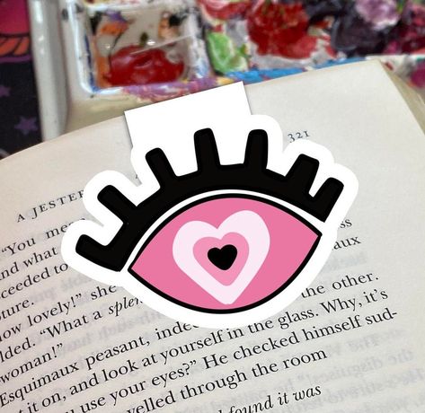 Evil Eye Pink Bookmark, Book Accessories, Colourful, Aesthetic, Reading Gift, Book Lover, Bookish Gifts, Cute Drawing Pink Bookmark, Colourful Aesthetic, Aesthetic Reading, Reading Gifts, Cute Drawing, Bookish Gifts, May 7, Book Accessories, Book Lover