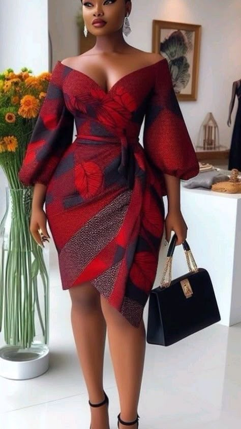 Simple Ankara Gown Styles, Simple Ankara Gowns, Ankara Skirts, Simple Dress Casual, African Attire Dresses, Shweshwe Dresses, African Print Tops, 2piece Outfits, African Inspired Clothing