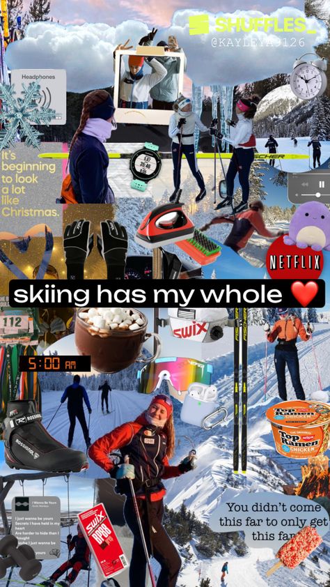 Created by kayleya9126 on Shuffles Xc Skiing, Skiing Aesthetic, Xc Ski, Nordic Skiing, Ski Season, Alpine Skiing, Cross Country, Connect With People, Your Aesthetic