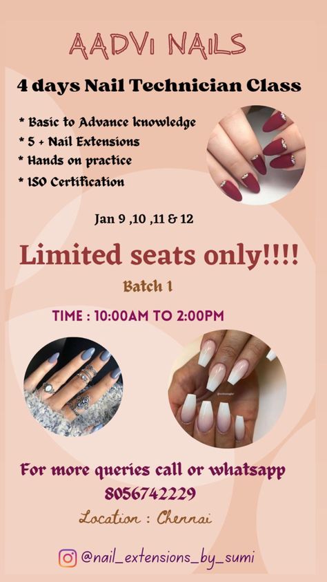 All types of Nail extensions and nail art class Basic Nail Extension Ideas, Nail Extension Square Shape, Types Of Nail Extensions, Basic Nail Extensions, Nail Extensions Shapes, Nail Extensions Products List, Basic Nails, Nail Art Designs Videos, Logo Background