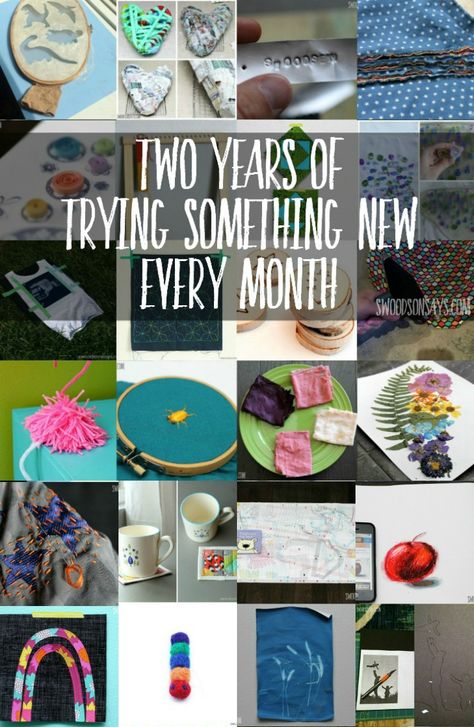 Two Years of Trying Something New Every Month - TSNEM - Develop a creative habit by trying new crafts and hobbies! Crafts To Try, Craft Challenge, Hobbies For Adults, Finding A Hobby, Hobbies For Women, Hobby Ideas, Hobbies For Men, Hobbies To Try, Things To Do At Home