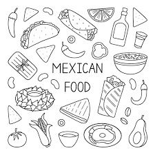 Premium Vector | Mexican food doodle set mexican cuisine burrito taco nachos in sketch style Burrito Doodle, Mexican Food Drawing, Mexican Doodles, Taco Doodle, Taco Nachos, Food Doodle, Books Design, Food Doodles, Food Sketch