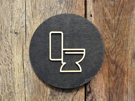 Modern Unisex Toilet Door Sign, WC Sign, Restroom Door Sign, Toilet Decor, Toilet Plate, Toilet Plaque, Toilets Sign, Bathroom Unisex Toilets, Wc Sign, Toilet Restaurant, Bathroom Door Sign, Toilet Door Sign, Toilet Decor, Cabin Signs, Toilet Door, Restroom Sign