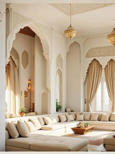 Artisan & Blooms Home Decor Arabian Interior, Modern Arabic Interior, Arabic Interior, Hotel Inspired Bedroom, Moroccan Inspired Bedroom, Arabic Living Room, Arabic Interior Design, Natural Bedroom Decor, Moroccan Architecture