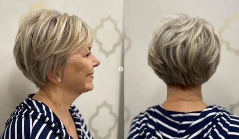 Short Stacked Bob Haircuts, Kort Bob, Over 60 Hairstyles, Stacked Bob Haircut, Chin Length Hair, Short Hairstyles For Thick Hair, Bob Hairstyles For Fine Hair, 50 Plus, Short Bob Haircuts