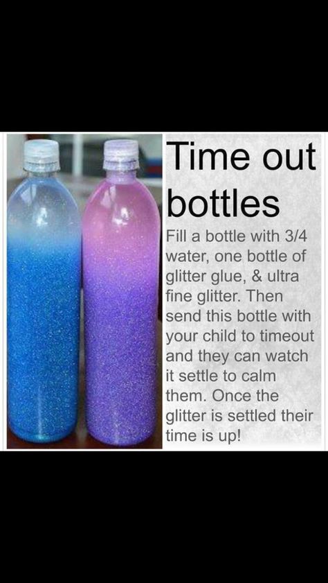 Great for kids or older toddlers. Time out bottles. This is a great idea to have when you have to use the time out chair. Time Out Bottle, Time Out Chair, Babysitting Activities, Baby Life Hacks, Toddler Discipline, Parenting Done Right, Kid Hacks, Parenting Skills, Baby Life