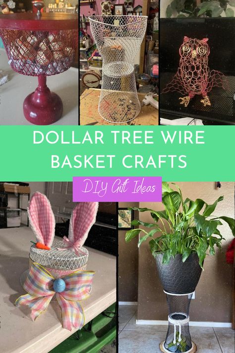 Hello craft lovers! Today, I'm going to show you how to make Dollar Tree Wire Basket Crafts with pictures. The wire baskets that I use as decor and storage in my home are pretty easy to make, and it's great to work once you've done it. I have 3 in my house, I will share the pictures below. #dollartreecraft #dollartreewirebasket #wirebasketcrafts Dollar Tree Wire Basket Ideas, Basket Crafts Ideas, Wire Basket Ideas, Diy Wire Basket, Gold Wire Basket, Hello Craft, Crafts Dollar Tree, Rock Candle, Basket Centerpieces