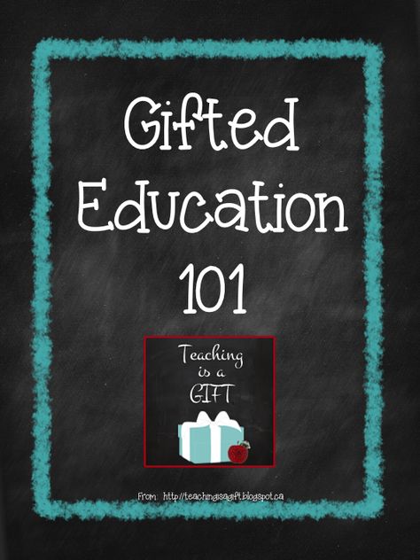 Gifted Education 101:  Differentiation Through Process Student Teaching Gifts, Gifted Program, Gifted Education, Classroom Gifts, Elementary Education, Special Education Teacher, Too Cool For School, Special Education Classroom, Gifted Kids