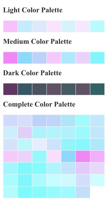 Cmyk Color Palette, Color Palette Pastel, Post Reference, Soothing Paint Colors, Aesthetic Palette, Checker Wallpaper, Flat Color Palette, Dreamcore Aesthetic, Cool Color Palette