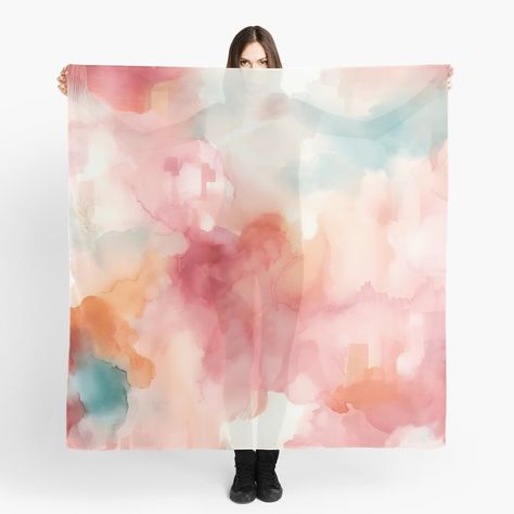 Get my art printed on awesome products. Support me at Redbubble #RBandME: https://www.redbubble.com/i/scarf/Ethereal-Watercolor-Dreamscape-Abstract-Art-Pattern-by-Unitepeople/160517001.B15PI?asc=u Brutal Fruit, Ethereal Watercolor, Watercolor Scarf, Abstract Art Pattern, Artistic Multicolor Silk Scarf With Abstract Shape, Artistic Silk Scarf With Abstract Print, Artistic Pink Silk Scarf, Artistic Pink Silk Scarf With Floral Print, Luxury Artistic Hand-painted Silk Scarf