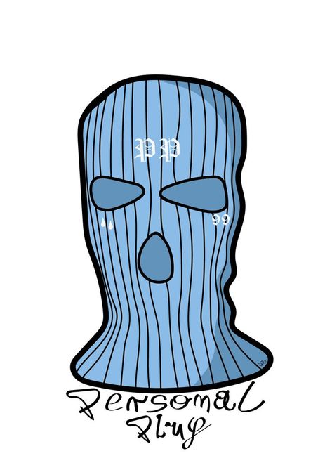 #balaclava #kominiarka #personalplug #art #artist #gift #babyblue Clothing Brand Logos, Bob Hairstyles With Bangs, Rick Y Morty, Bad To The Bone, Graphic Tee Design, Cool Drawings, Art Artist, Embroidery Patterns, Wall Murals