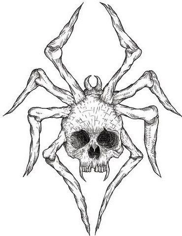 Arte Hippy, Spider Drawing, Grunge Tattoo, Bug Tattoo, Creepy Tattoos, Skulls Drawing, Spider Tattoo, Cute Little Tattoos, Skull Drawing