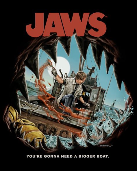 The 20 Most Awesome Fan-Made JAWS Posters Jaws Film, Chum Bucket, Fright Rags, Horror Shirts, Jaws Movie, Movie Artwork, Best Movie Posters, Image Film, Horror Posters