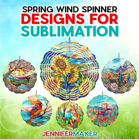 12x12 Paper Storage, Wind Spinners Diy, Spring Sublimation, Sublimation Wind Spinner, Jennifer Maker, Infusible Ink Transfer Sheets, Sublimation Gifts, Scrapbook Organization, Heart Rainbow