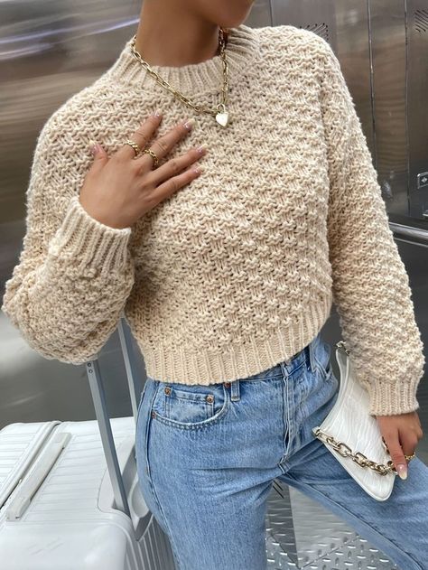 Kids Sweater Pattern, Free Knitting Patterns For Women, Cardigan Sweater Pattern, Look Casual Chic, Crochet Fashion Patterns, Crochet Shirt, Oversized Knitted Sweaters, Drop Shoulder Sweaters, Crochet Blouse