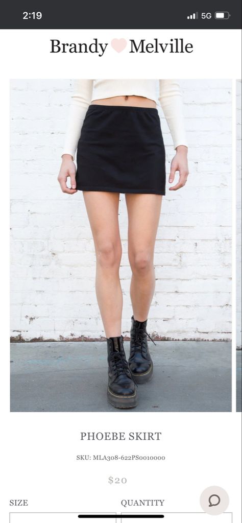 Brandy Melville Phoebe Skirt, Phoebe Skirt, School Shopping List, Brandy Melville Skirt, Autumn Clothes, Back To School Shopping, Black Mini Skirt, Short Skirt, Black Skirt