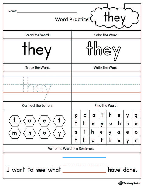 Support learning at home with these helpful printable worksheets and workbooks suitable for toddlers, preschoolers and kindergarten. Used by teachers and homeschool parents to accelerate their child's educational development. Site Words Kindergarten, Dolch Sight Words Kindergarten, Sight Words Kindergarten Printables, Sight Word Worksheets Free, Kindergarten Sight Words List, For Kindergarten, 2nd Grade Spelling Words, Sight Word Sentences, Sight Words Printables