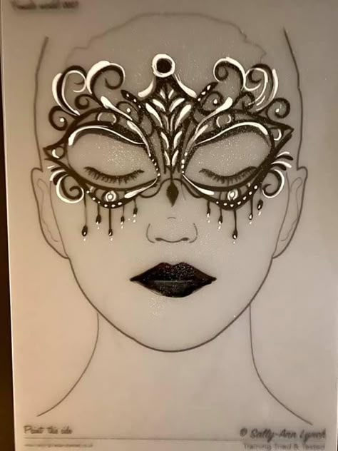 Masquerade Make Up, Masquerade Makeup Mask, Makeup Masquerade, Masquerade Mask Makeup, Masquarade Mask, Masquerade Makeup, Themed Makeup, Ball Mask, Mask Ideas