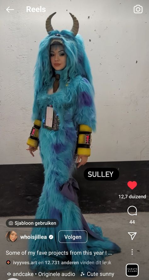 Monsters Inc Cosplay, Sully Monsters Inc Costume, Pixar Cosplay, Sully Halloween, Sulley Costume, Monster Cosplay, Sully Costume, Sully Monsters Inc, Cosplay Disney