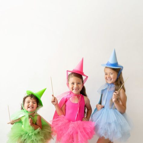 Nine simple DIY Disney Halloween costumes for kids that you can easily make with things around your home, a quick trip to the craft store, or from Amazon Prime! A roundup of nine costume ideas inspired by Disney princesses and Disney characters. #diy #disney #disneycostumes #halloween #halloweencostumes #costumeroundup #diyhalloweencostumes #costumesforkids #disneyprincesses #disneyprincesscostume #elsaandanna #fall #falldiy #toddlerstyle #toddlerfashion #toddlerstyleinspo 3 Good Fairies Costume, 3 Sisters Halloween Costumes Kids, Sisters Halloween Costumes, Diy Disney Halloween Costumes, Diy Disney Costume, Halloween Costumes For Sisters, Diy Carnaval, Fairytale Costumes, Sister Halloween Costumes