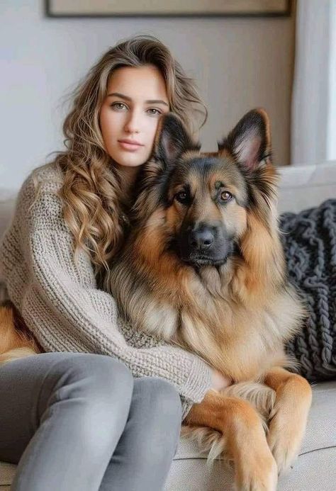 German Shepherd Pictures, Dogs Pictures, Me And My Dog, Bow Wow, Man And Dog, Wolf Dog, Dog Boarding, Winter Mode, Perfect Woman