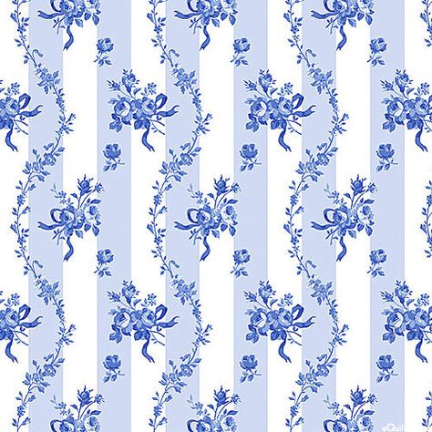 Porcelain Blue - Rose Garland Stripes - Baby Blue Porcelain Dress, Doll House Wallpaper, Rose Garland, Porcelain Blue, Flower Printable, Shabby Vintage, Decoupage Paper, Vintage Wallpaper, Rococo