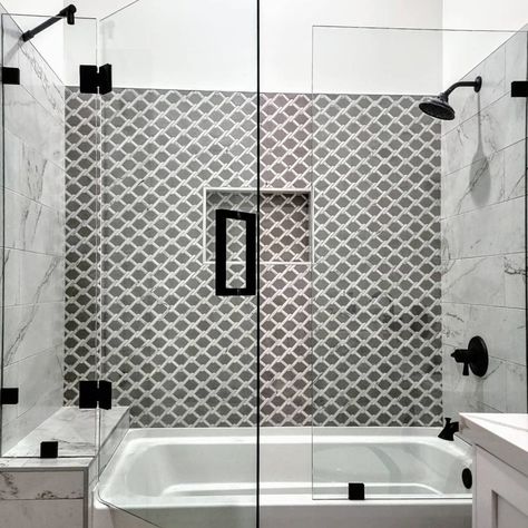 8 Bathtub and Shower Combo Ideas | The Family Handyman Shower Combo Ideas, Soaking Tub Shower Combo, Small Bathroom With Tub, Bathroom Tub Shower Combo, Bathtub Shower Combo, Shower Sliding Glass Door, Tub Remodel, Stylish Shower Curtain, Bathroom With Tub