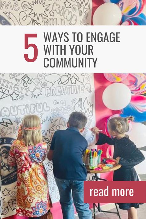 Are you throwing an event for your local community? If so, check out these fun ideas on how to bring everyone together and ease down on the awkward moments. #communityevent #grandopening - Creative Crayons Workshop Senior Community Event Ideas, Ideas For Community Events, Community Events Activities, Community Engagement Ideas Activities, Community Day Events, Community Event Ideas Activities, Community Events Ideas, Fun Event Ideas, Community Engagement Ideas