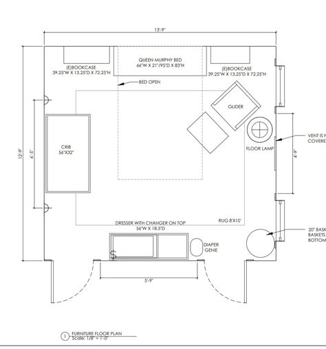 Nursery Layout Furniture Placement, Nursery Floor Plan, Jeetu Bhaiya, Room Dp, Shared Baby Rooms, Nursery Guest Room Combo, Guest Room Combo, Nursery Layout, Nursery Guest Room