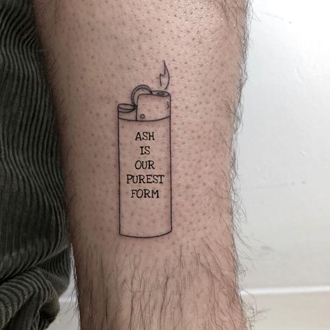 Tiny Lighter Tattoo, Cute Lighter Tattoo, Small Lighter Tattoo, Lighter Tattoo Stencil, Lighter Tattoo Ideas, Emo Tattoos For Guys, Lighter Tattoos, Lighter Tattoo, Infinity Tattoo On Wrist