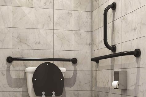 Toilet Grab Bar, Bathroom Safety Bars & Handles - Merino Restrooms Bars Ideas, Marketing Office, Bathroom Safety, Grab Bar, Bar Bathroom, Grab Bars, Group Of Companies, Wall Cladding, Bathroom Design