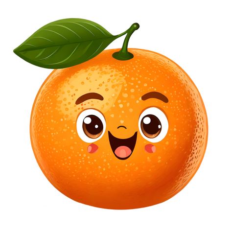 Illustration of a fruit orange with a funny face Orange Clipart, Orange Cartoon, Fruit Orange, Funny Fruit, Fruit Vector, Cute Fruit, Orange Fruit, A Fruit, Funny Face