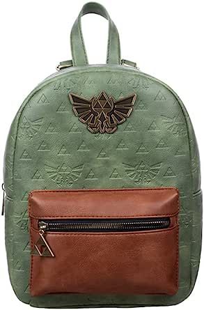 Zelda Backpack, Legend Of Zelda Merchandise, Zelda Video Games, Green Backpacks, Mini Backpack Purse, Mini Mochila, Embossed Bag, The Legend Of Zelda, Everyday Bag