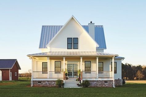 Four Gables House Plan, Gable House, Homestead House, Southern Living House Plans, Southern House Plans, Living Modern, Modern Farmhouse Exterior, Farmhouse House, Plans Modern