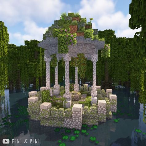 Minecraft Fountain, Minecraft Castle Designs, Minecraft Java Edition, Minecraft Garden, Minecraft Java, Rumah Minecraft Sederhana, Minecraft Structures, Bangunan Minecraft, Minecraft House Plans