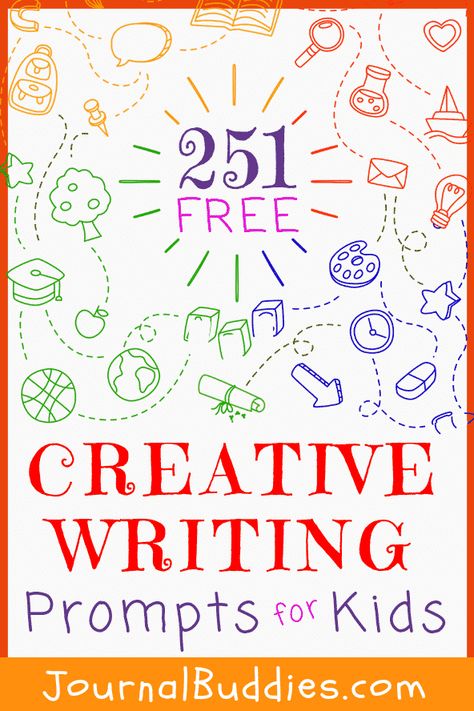 Try these today! Creative writing prompts are a great way to get kids’ minds going, as a question or idea can inspire all kinds of imaginative reflections and creative solutions. To support a regular creative writing practice, we published four lists of prompts for kids with 251 prompts in all! Creative Writing Prompts For Kids, Writing Games For Kids, Creative Writing Topics, Writing For Kids, Summer Writing Prompts, Creative Writing For Kids, Imaginative Writing, Elementary Writing Prompts, Free Writing Prompts