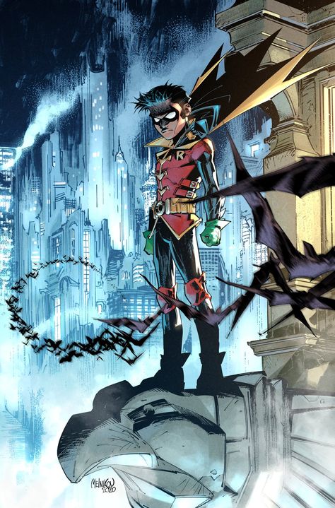 Gleb Melnikov, Robin Art, Robin The Boy Wonder, Son Of Batman, Pixel Animation, Dc Comics Artwork, Damian Wayne, Dope Cartoon Art, Batman Arkham