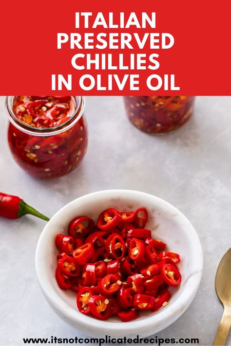 Preserving Chili Peppers In Oil, Preserved Chillies In Oil, Preserving Chillies In Oil, Red Chilli Oil Recipe, Italian Chilli Oil, Canning Hot Peppers In Oil, Italian Chili Oil, Italian Hot Peppers In Oil Recipes, Italian Chili Oil Recipe