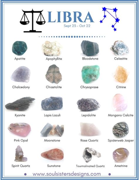 #Libra #Chakras Zodiac Crystals, Healing Crystals For You, Zodiac Stones, Tourmalinated Quartz, Spirit Quartz, Healing Crystal Jewelry, Beaded Beads, Crystal Healing Stones, Crystal Magic