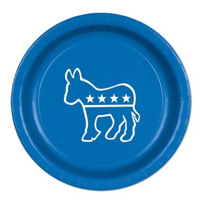 The Beistle Company Decorate your Patriotic event with the Democratic Paper Plate. Combined with additional themed decor to complete the look. Color: Blue Red White And Blue Party, Go Gamecocks, Festive Tablescape, Party Clipart, Disposable Plates, Blue Party, Christmas Central, Watch Party, Party Stores