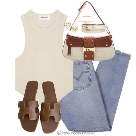 Casual Outfit Polyvore, Philippine Outfits, Brown Purse Outfit, Chic Everyday Outfits, Chunky Sandals Outfit, Australia Outfit, Philippines Trip, European Closet, Loafer Outfits