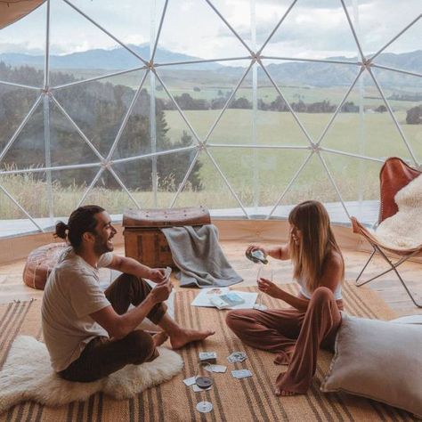 Glamping Decor, Pod Hotels, Cabin In The Mountains, Dome Home, Glamping Site, Dome House, Dome Tent, Geodesic Dome, Valley View