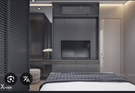 Air Conditioner Cover Indoor, Air Conditioning Design, Air Conditioner Hide, Bedroom Tv Wall, Air Conditioner Cover, Air Conditioner Units, Hotel Room Design, Tv In Bedroom, Hotel Interior Design